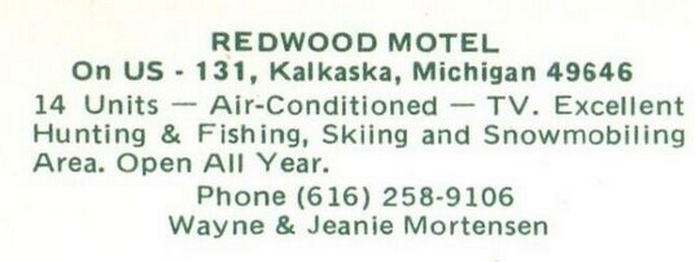 North Country American Inn (Redwood Motel) - Vintage Postcard